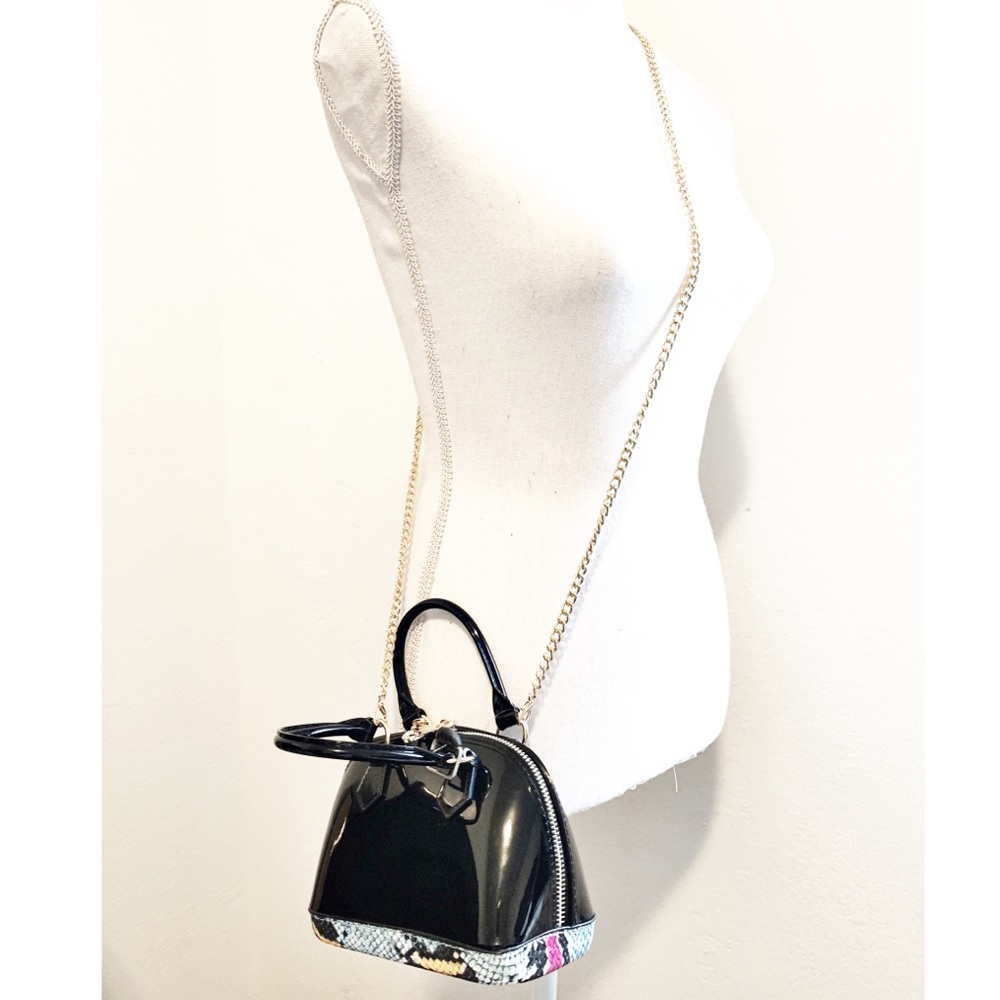 Multi color Snake Print Purse